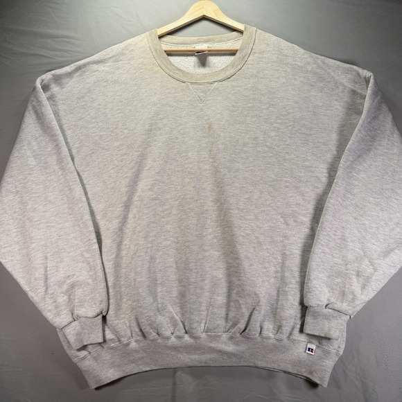 Russell Athletic Other - Vintage Russell Athletic Sweatshirt Mens 4XL Gray Crewneck Fleece Distressed 90s